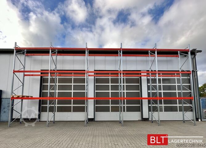 Heavy-duty shelf ca. 100,16 lfm. Palettenregal H: 650cm Fachlast : 3000 kg Neuware