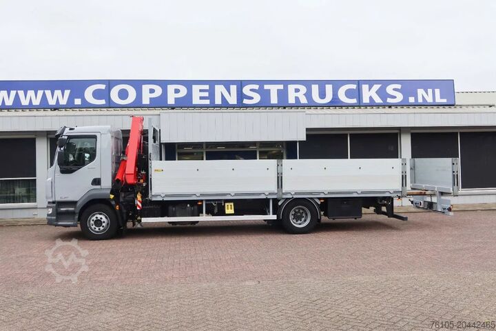 Crane DAF LF 260 Openwagen+ Kraan Fassi F85 B023+ Radio c...