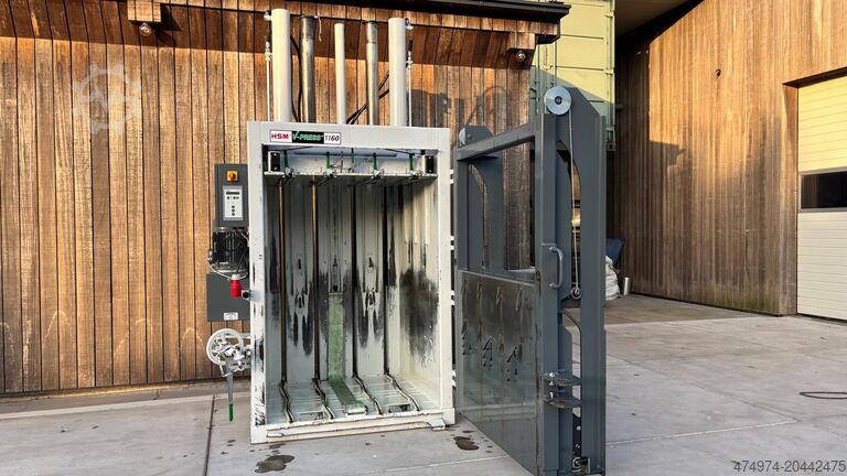 Papierballenpresse, Abfallpresse, Papierpresse HSM V-press 1160 - lage balenstand