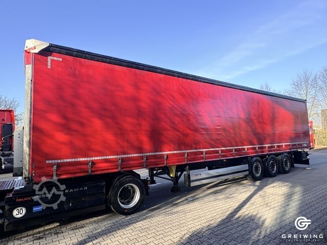 Auflieger mit Pritsche & Plane SCHMITZ CARGOBULL Curtainsider Standard XL Lift