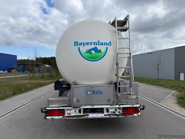 Tankauflieger  HLW Milchtank 3-Kammern/30.000 Liter/Luft-Lift