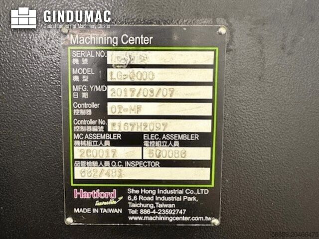 VERTIKALES BEARBEITUNGSZENTRUM HARTFORD LG-1000