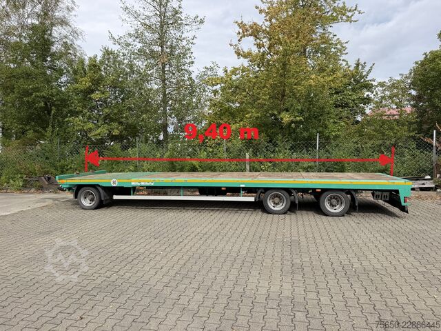 Low loader trailer Müller-Mitteltal TP 24,0  3 Achs Jumbo Prischen 9,40 m, Wenig Benutzt