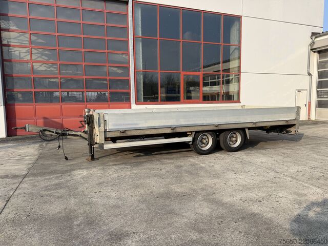 Low loader trailer Humbaur B6AG  Tandempritsche- Tieflader