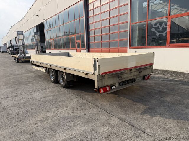 Low loader trailer Humbaur B6AG  Tandempritsche- Tieflader