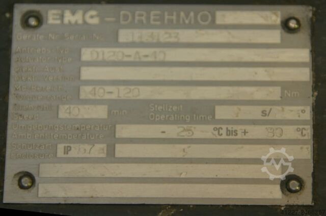 Elektrische Stellantriebe EMG Drehmo D120-A-10
