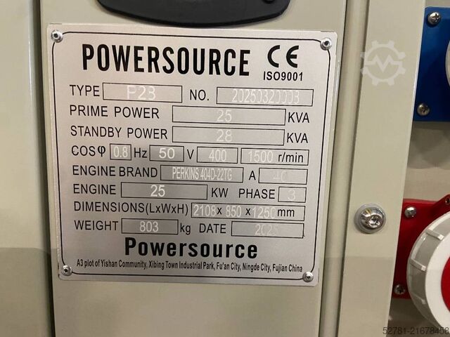 Aggregat Perkins 404D-22TG - 28 kVA Generator - DPX-19801.1