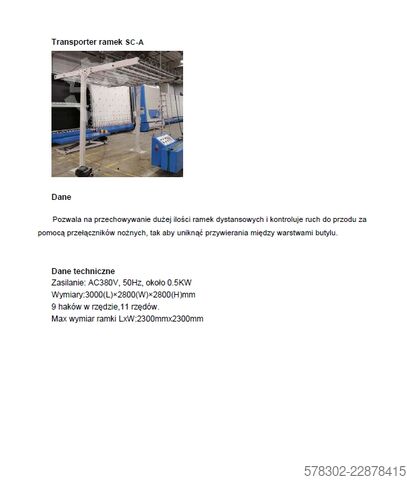 Insulating glass production line BOZA 