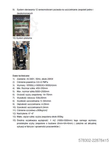 Insulating glass production line BOZA 
