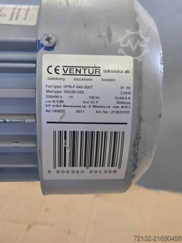 Gebläse VENTUR tekniska ab HPB-F-040-300T / SKh90-2S2