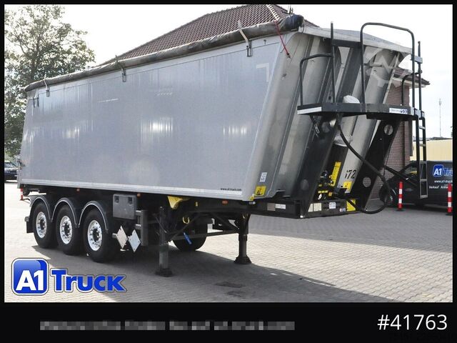 Tipper semitrailer STAS S300CX. 45m³ Alu schlammdicht  Pendelklappe 200 tkm