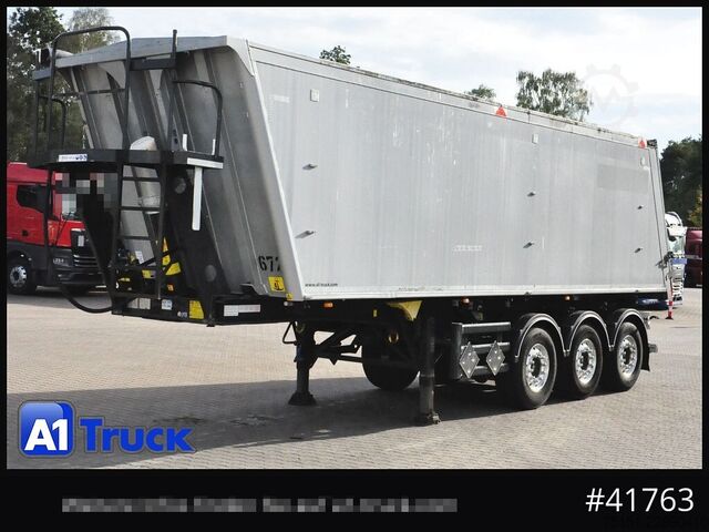 Tipper semitrailer STAS S300CX. 45m³ Alu schlammdicht  Pendelklappe 200 tkm