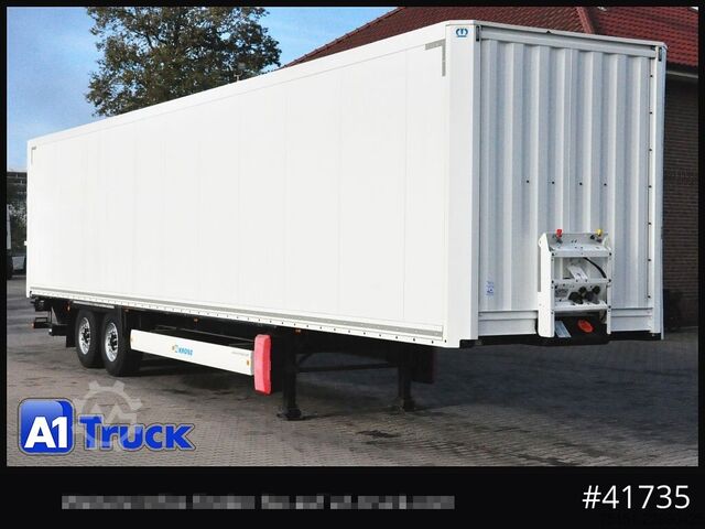 Box semitrailer KRONE SZK 18 elB4, Ladebordwand 2500kg, 2620mm innen