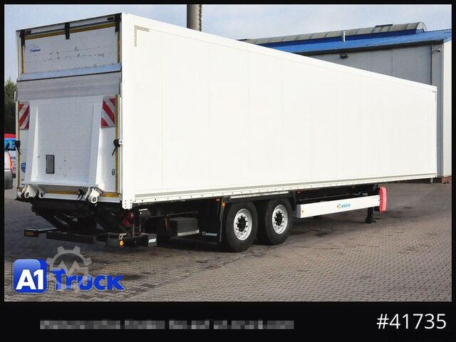 Box semitrailer KRONE SZK 18 elB4, Ladebordwand 2500kg, 2620mm innen