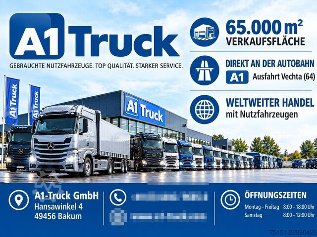 Box semitrailer KRONE SZK 18 elB4, Ladebordwand 2500kg, 2620mm innen