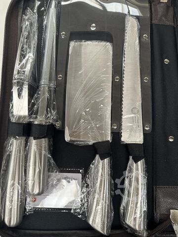 Bolster plate Unbekannt Messerset In Lederetui