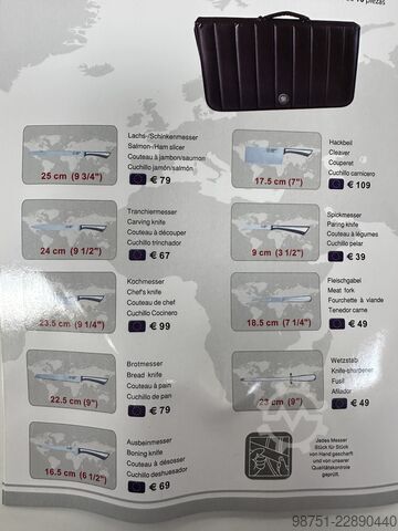 Bolster plate Unbekannt Messerset In Lederetui
