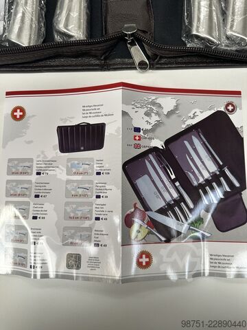 Bolster plate Unbekannt Messerset In Lederetui