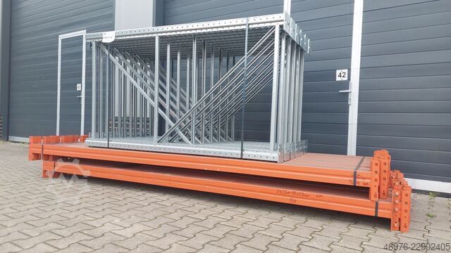 Regallänge: 37.320 mm / St.: 2200x1100mm META Thyssen Multipal S Palettenregalanlage Regalanlage