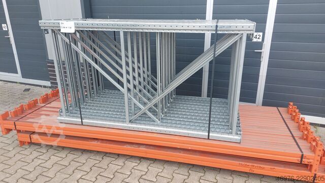 Regallänge: 37.320 mm / St.: 2200x1100mm META Thyssen Multipal S Palettenregalanlage Regalanlage