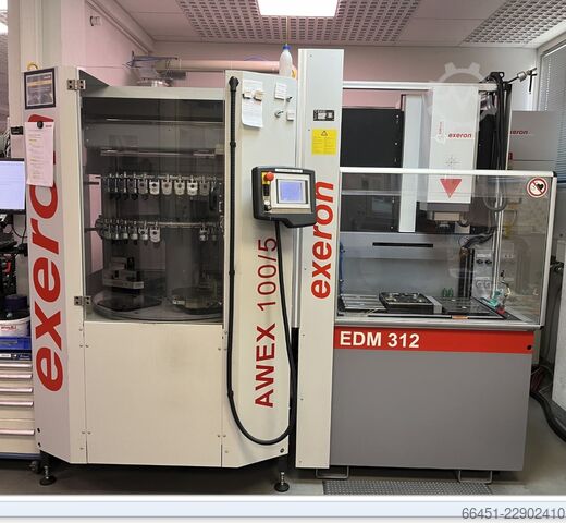 Die-sinking EDM machine with automation Exeron EDM312MF30+AWEX100/5