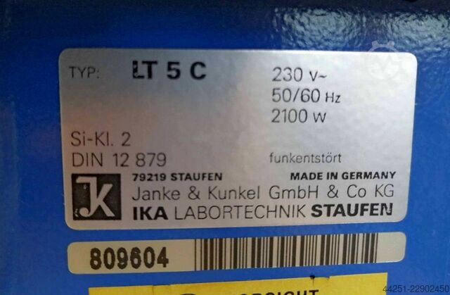 IKA LR 2000 V laboratory reactor complete set Ultra-Turrax T25 RE 162 P water bath LT5 IKA LR 2000 V