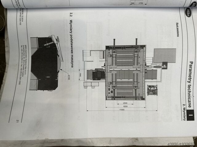 Schweißkantenabschrägmaschine 8000 mm MIBA LNF 65