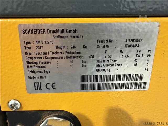 Screw Compressor SCHNEIDER AM B7,5 10 - used - VIET AM B7,5 10
