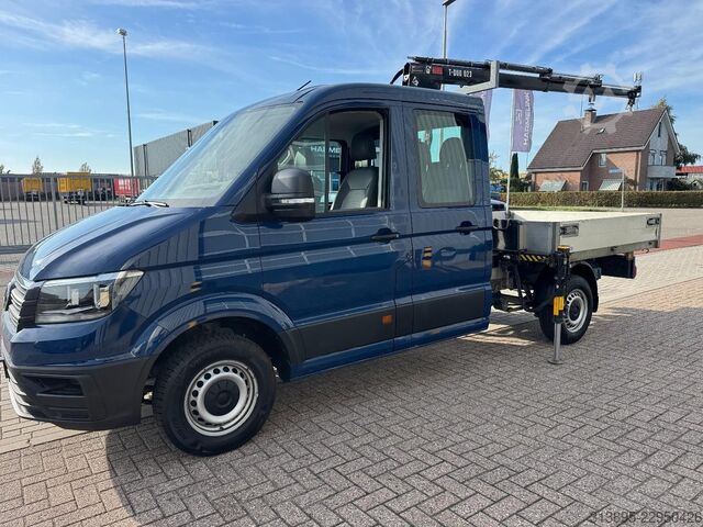Flatbed with crane VW Crafter, Doka, Crane HIAB T023- 3, Only 36.000 Km