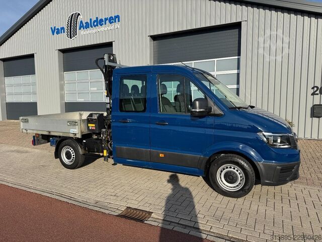 Flatbed with crane VW Crafter, Doka, Crane HIAB T023- 3, Only 36.000 Km
