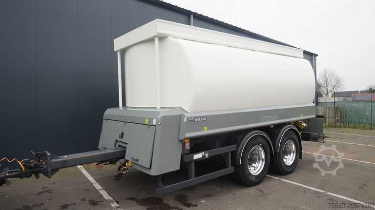 Tanker truck WILLIG 2 AXLE ADR FUEL TANK TRAILER 18.000LTR