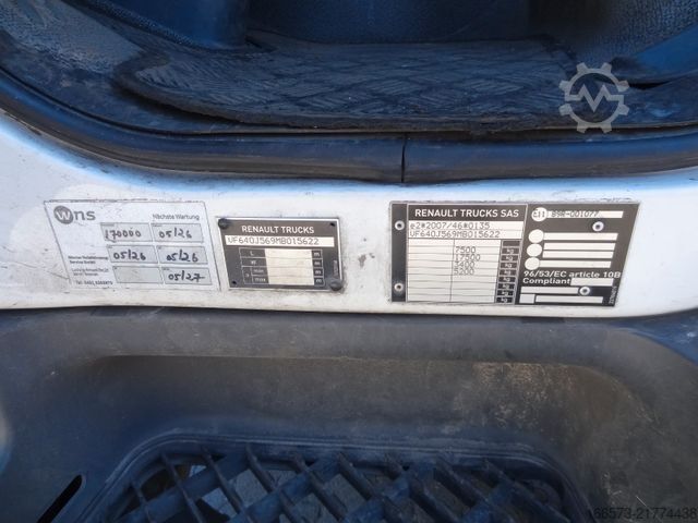 Box van RENAULT D220 7.5T Koffer LBW AC