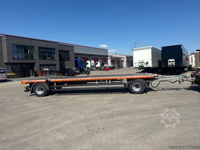 Trailer with working platform  Wiese Plattform Anhänger mit Twistlocks