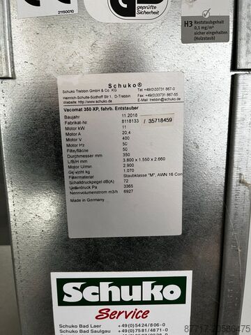 Mobile exhaust system Schuko VACOMAT 350XP