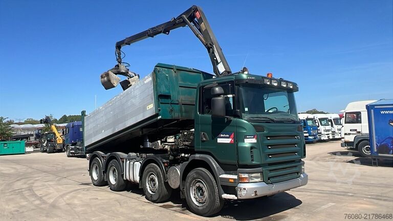 Kipper mit Kran Scania G 380 (EURO 5 / BIG HUB / STEEL SUSP. / HMF 164...