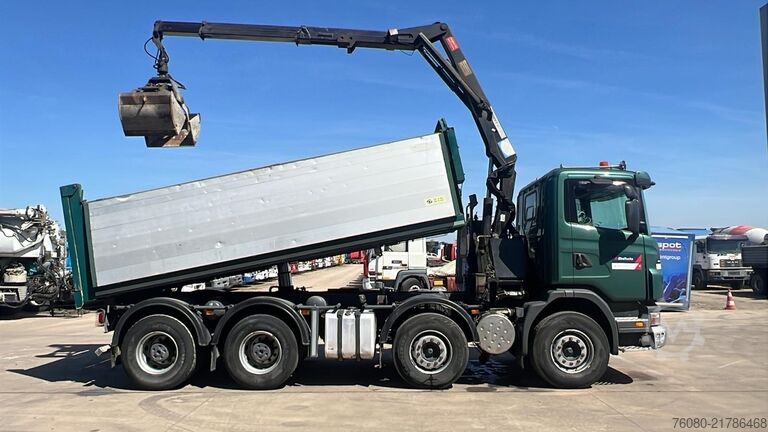 Kipper mit Kran Scania G 380 (EURO 5 / BIG HUB / STEEL SUSP. / HMF 164...