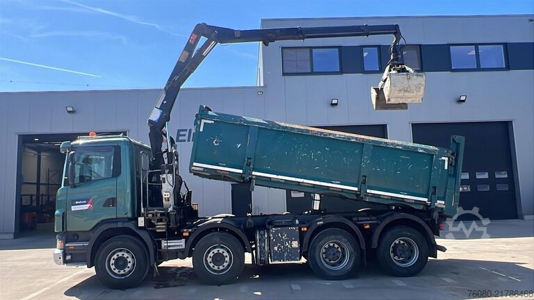 Kipper mit Kran Scania G 380 (EURO 5 / BIG HUB / STEEL SUSP. / HMF 164...