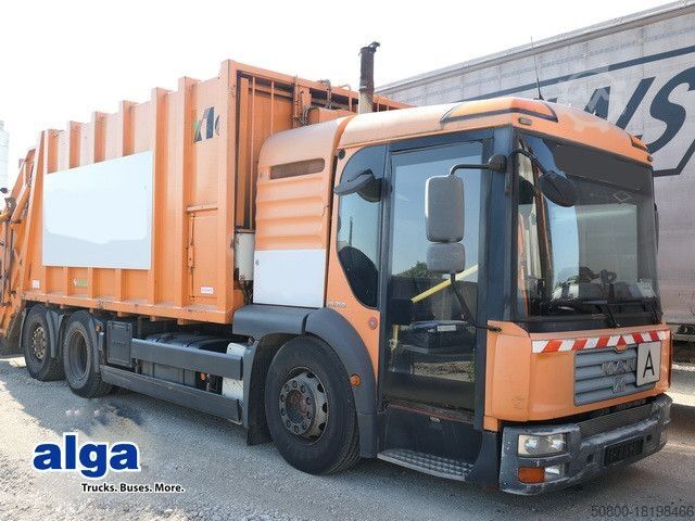 Garbage truck MAN 26.350 TGA/Haller 24 m³./Klima/4 Sitze