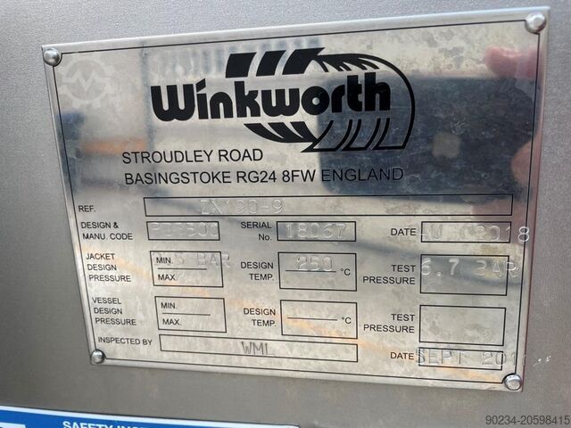 190 Litre Winkworth Type ZX190-9 Stainless Steel Mixer / Extruder WINKWORTH ZX190-9