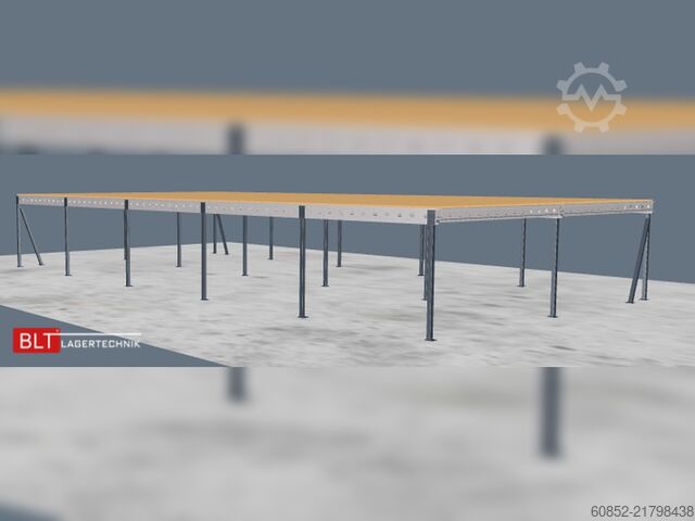 Storage platform 10x20m Lagerbühne , Belastung : 500kg/qm Unterkante: 2,5m ,ca. 200qm Systembühne