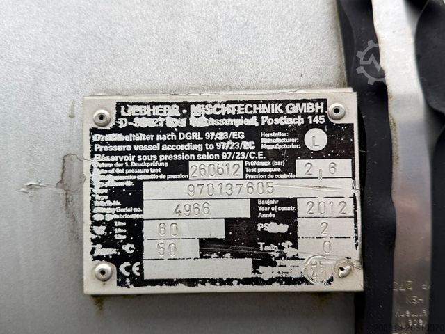 Betonmischer LKW Liebherr Betonmischer Concrete Auflieger 10 m³