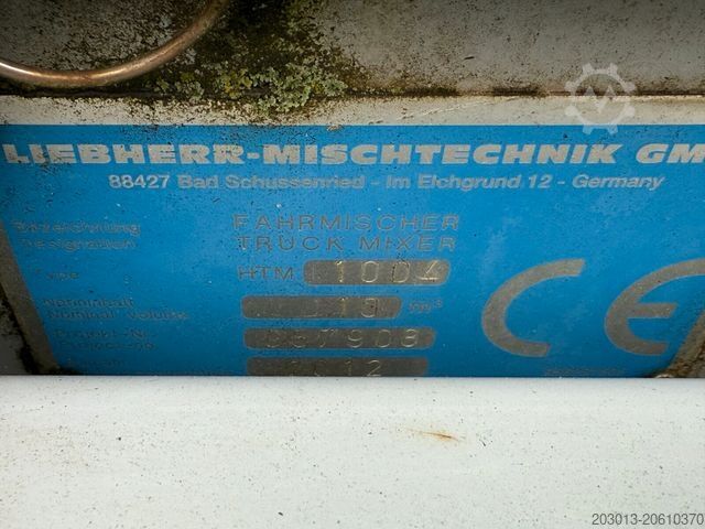 Betonmischer LKW Liebherr Betonmischer Concrete Auflieger 10 m³