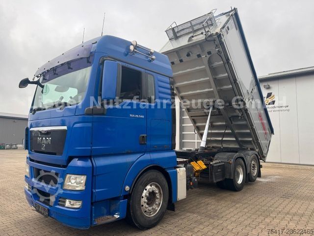 Tipper truck MAN TGX 26.540 6x2 LL*Lift*Lenk*TÜV*SP*Retarder*Klim