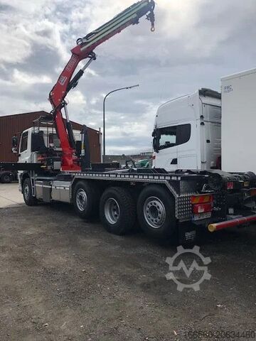 Container transport (hook-lift system) DAF CF 480 FAQ +Fassi Kraan F235A2.24 + Containerha...