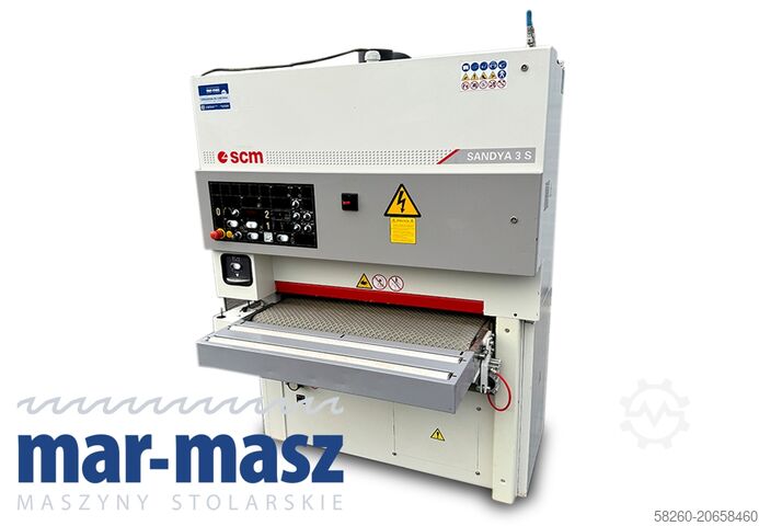 Wide belt sander, 2 units, 950 SCM SANDYA 3S