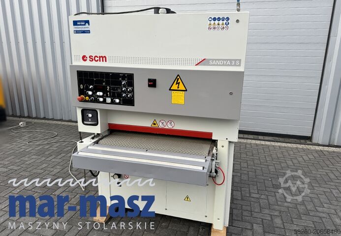 Wide belt sander, 2 units, 950 SCM SANDYA 3S