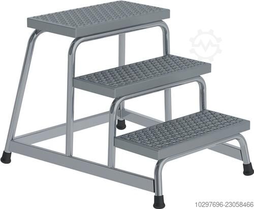 Work platform, 3 steps, accessible from one side - 1 unit Günzburger 
