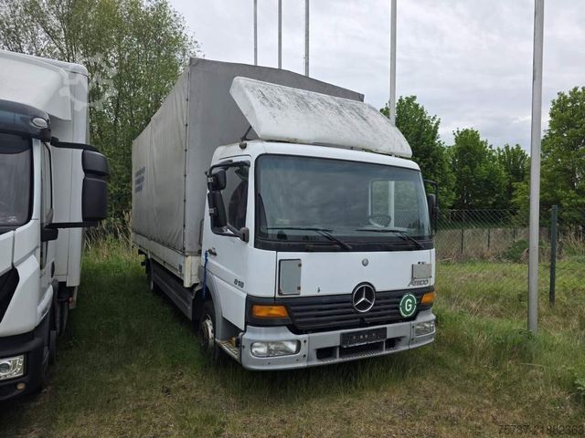 Curtain sider van MERCEDES-BENZ 818 Pritsche & Plane, manuelle 6 Gang Schaltung