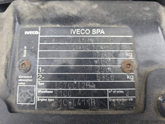 Box van IVECO 72-180 Koffer, Luftfederung hintgen, LBW