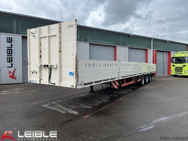 Working platform semitrailer DINKEL Mega Bordwand Baustoff*Stapleraufnahme*Lift+Lenk